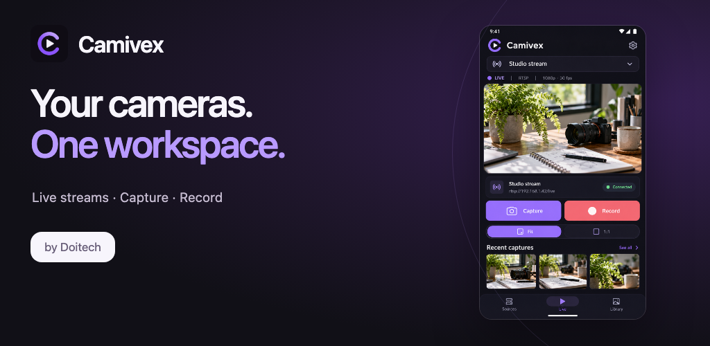 Camivex: live camera viewer, recorder and annotation workspace