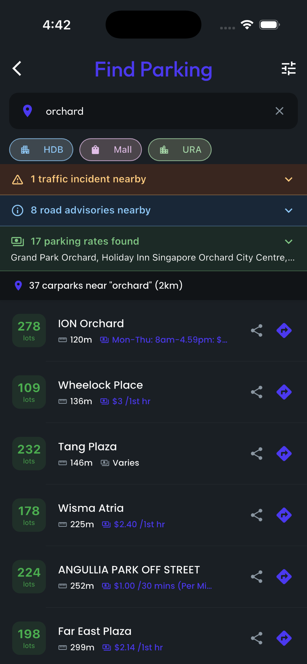 Find parking